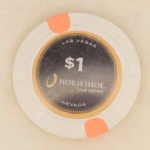 Las Vegas Horseshoe Casino Chip Las Vegas $1 Lucky Gift Charm Coin